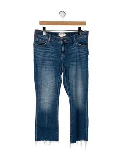 Pre-owned Hatch Mid-rise Straight Leg Jeans In Blue