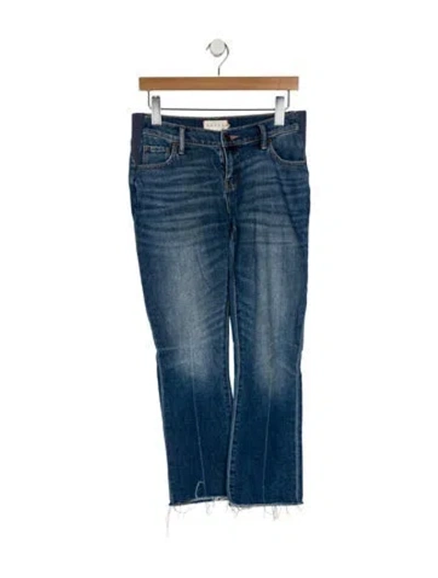 Pre-owned Hatch Mid-rise Straight Leg Jeans In Blue
