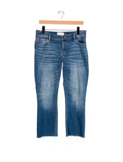 Pre-owned Hatch Mid-rise Straight Leg Jeans In Blue