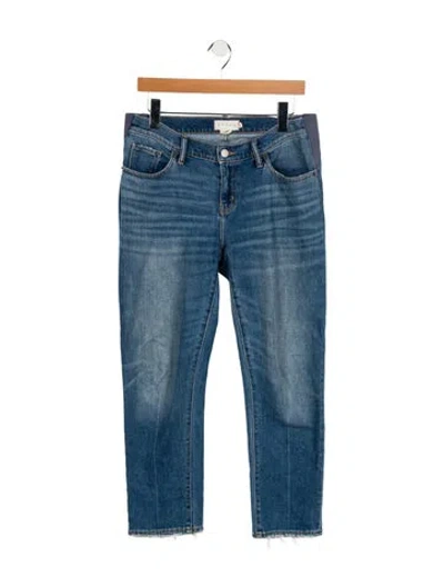 Pre-owned Hatch Mid-rise Straight Leg Jeans In Blue
