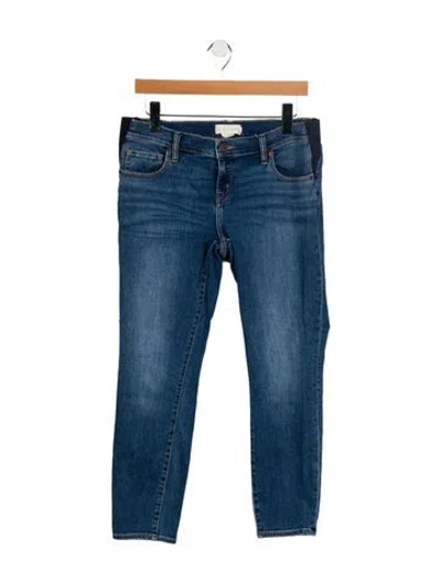 Pre-owned Hatch Mid-rise Straight Leg Jeans In Blue