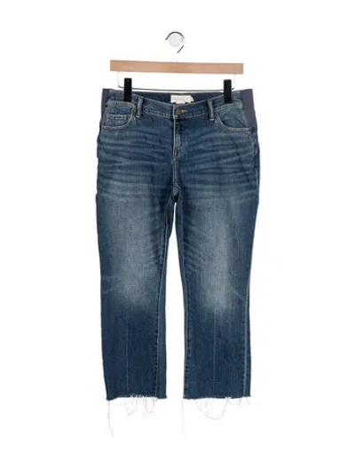 Pre-owned Hatch Mid-rise Straight Leg Jeans In Blue