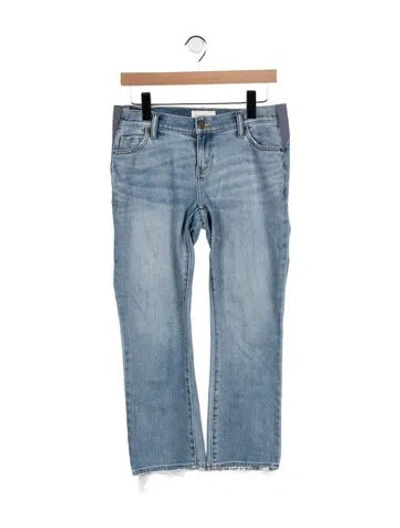Pre-owned Hatch Mid-rise Straight Leg Jeans In Blue