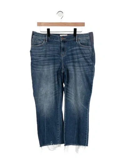Pre-owned Hatch Mid-rise Straight Leg Jeans In Blue