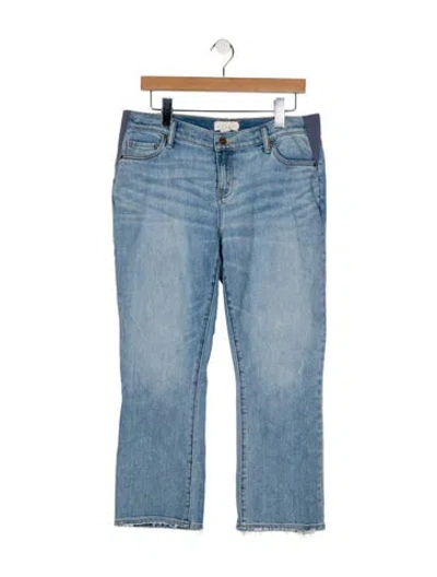 Pre-owned Hatch Mid-rise Straight Leg Jeans In Blue