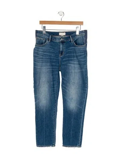 Pre-owned Hatch Mid-rise Straight Leg Jeans In Blue