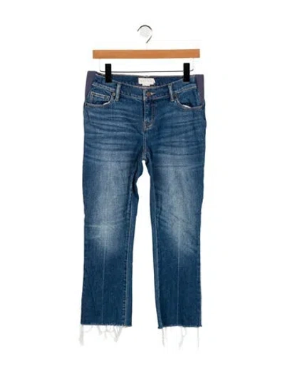 Pre-owned Hatch Mid-rise Straight Leg Jeans In Blue