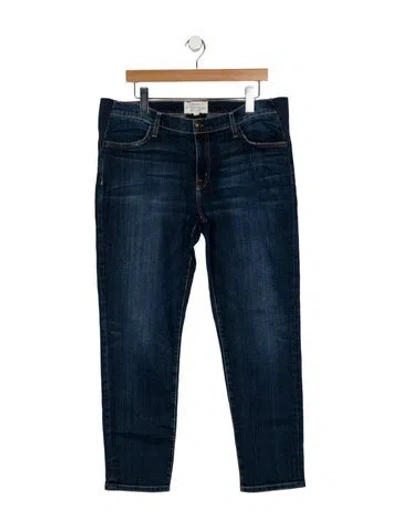 Pre-owned Hatch Mid-rise Straight Leg Jeans In Blue