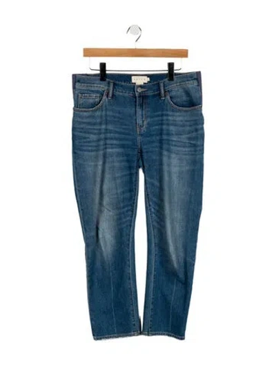 Pre-owned Hatch Mid-rise Straight Leg Jeans In Blue