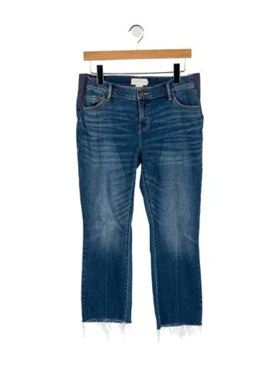Pre-owned Hatch Mid-rise Straight Leg Jeans In Blue