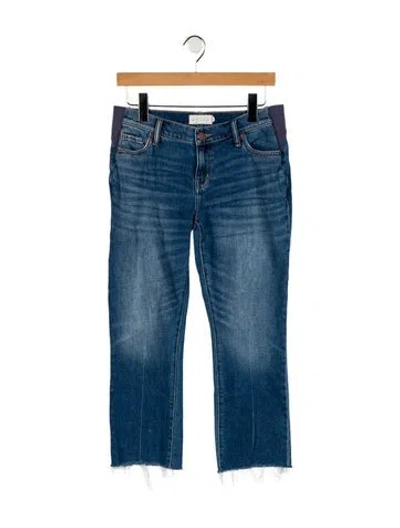 Pre-owned Hatch Mid-rise Straight Leg Jeans In Blue