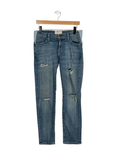 Pre-owned Hatch Mid-rise Straight Leg Jeans In Blue