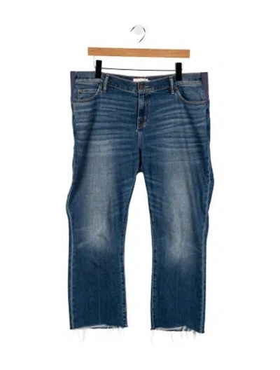 Pre-owned Hatch Mid-rise Straight Leg Jeans In Blue
