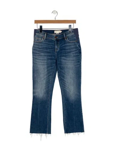 Pre-owned Hatch Mid-rise Straight Leg Jeans In Blue