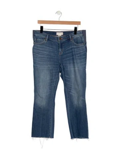 Pre-owned Hatch Mid-rise Straight Leg Jeans In Blue