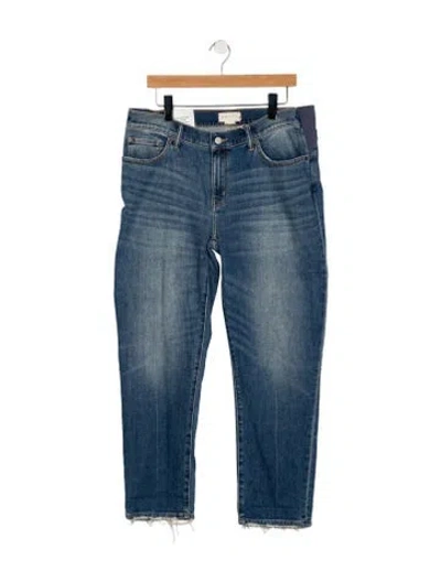 Pre-owned Hatch Mid-rise Straight Leg Jeans In Blue