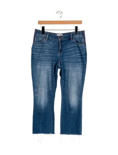 Pre-owned Hatch Mid-rise Straight Leg Jeans In Blue