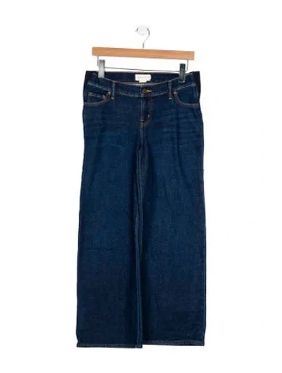 Pre-owned Hatch Mid-rise Straight Leg Jeans In Blue