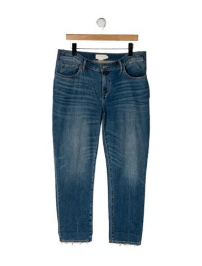 Pre-owned Hatch Mid-rise Straight Leg Jeans In Blue