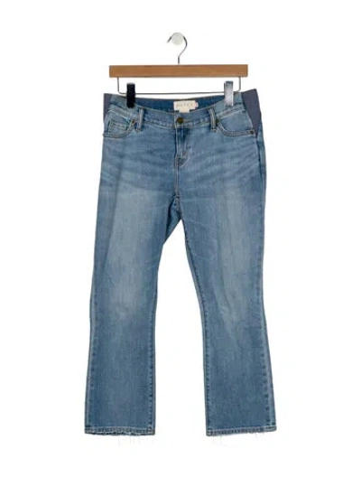 Pre-owned Hatch Mid-rise Straight Leg Jeans In Blue