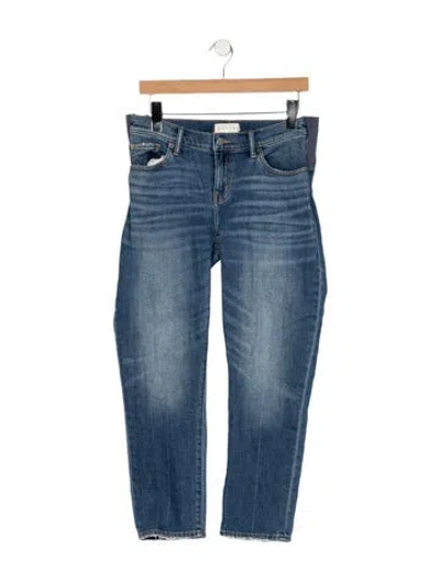 Pre-owned Hatch Mid-rise Straight Leg Jeans In Blue