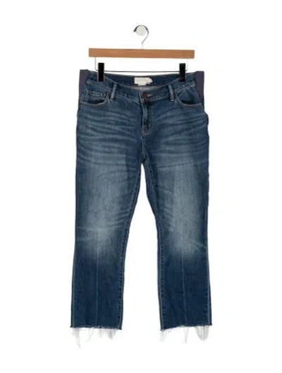 Pre-owned Hatch Mid-rise Straight Leg Jeans In Blue