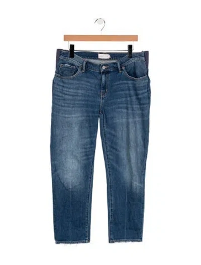 Pre-owned Hatch Mid-rise Straight Leg Jeans In Blue