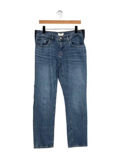 Pre-owned Hatch Mid-rise Straight Leg Jeans In Blue