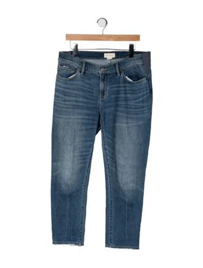Pre-owned Hatch Mid-rise Straight Leg Jeans In Blue