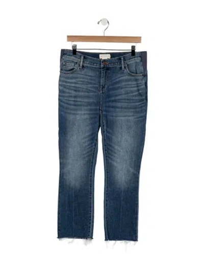 Pre-owned Hatch Mid-rise Straight Leg Jeans In Blue