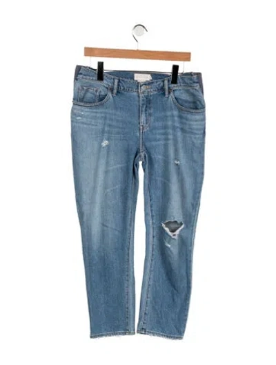 Pre-owned Hatch Mid-rise Straight Leg Jeans In Blue