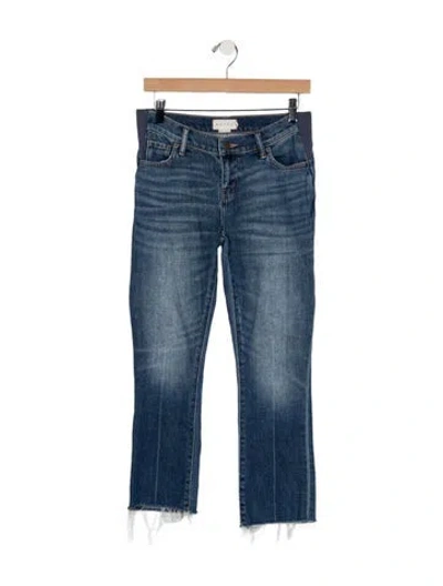 Pre-owned Hatch Mid-rise Straight Leg Jeans In Blue