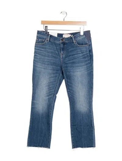 Pre-owned Hatch Mid-rise Straight Leg Jeans In Blue