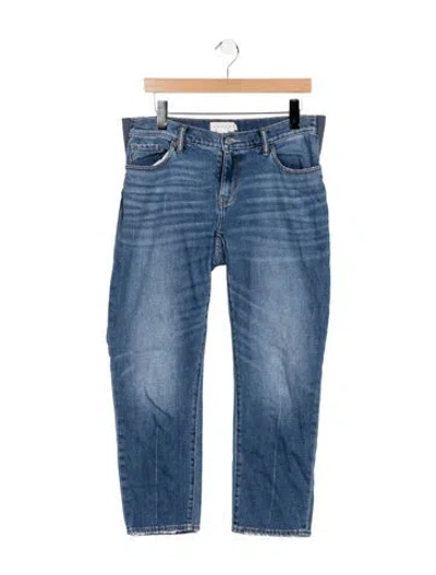 Pre-owned Hatch Mid-rise Straight Leg Jeans In Blue