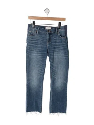 Pre-owned Hatch Mid-rise Straight Leg Jeans In Blue