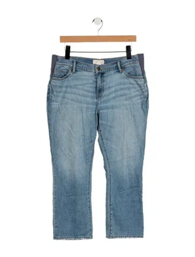 Pre-owned Hatch Mid-rise Straight Leg Jeans In Blue
