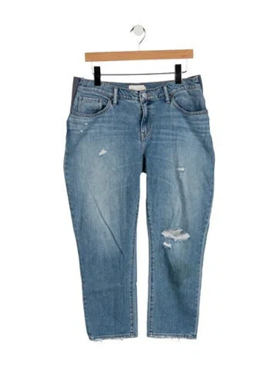 Pre-owned Hatch Mid-rise Straight Leg Jeans In Blue