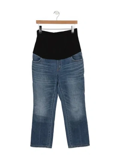 Pre-owned Hatch Mid-rise Straight Leg Jeans In Blue
