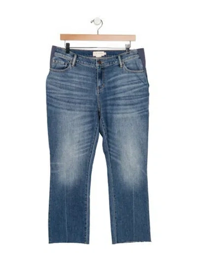 Pre-owned Hatch Mid-rise Straight Leg Jeans In Blue