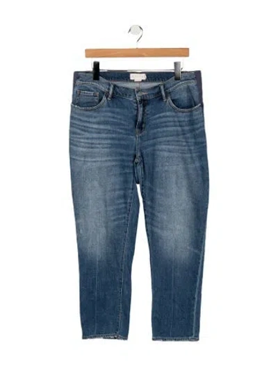 Pre-owned Hatch Mid-rise Straight Leg Jeans In Blue