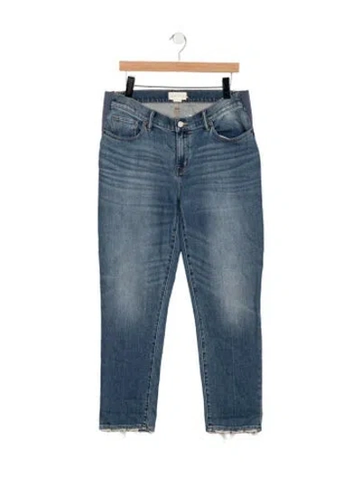 Pre-owned Hatch Mid-rise Straight Leg Jeans In Blue