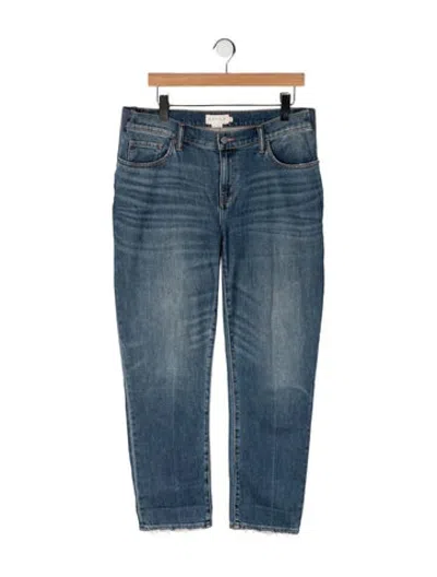 Pre-owned Hatch Mid-rise Straight Leg Jeans In Blue