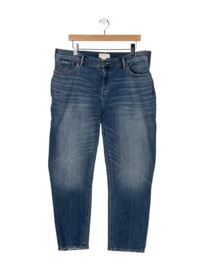 Pre-owned Hatch Mid-rise Straight Leg Jeans In Blue