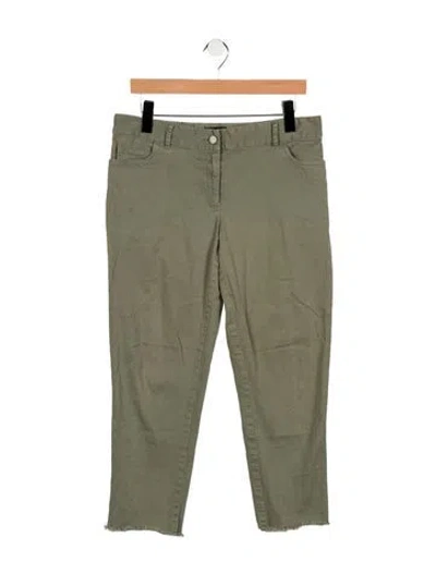 Pre-owned Hatch Mid-rise Straight Leg Jeans In Green