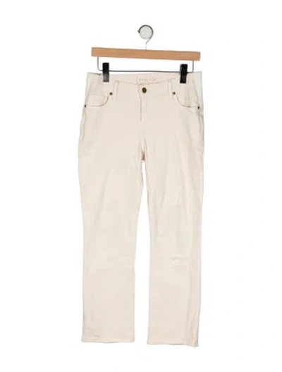 Pre-owned Hatch Mid-rise Straight Leg Jeans In Neutral