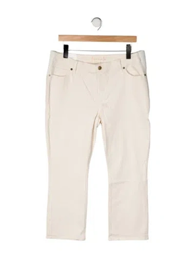 Pre-owned Hatch Mid-rise Straight Leg Jeans In Neutral