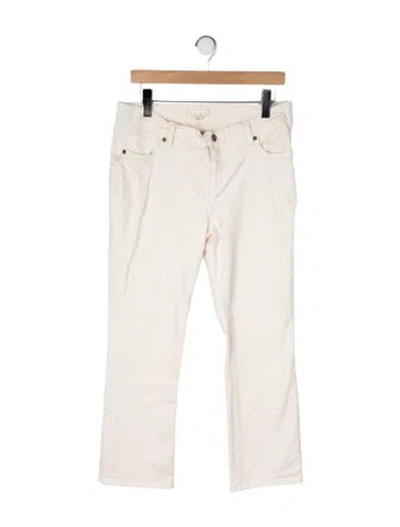 Pre-owned Hatch Mid-rise Straight Leg Jeans In Neutral