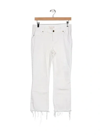 Pre-owned Hatch Mid-rise Straight Leg Jeans In Neutrals