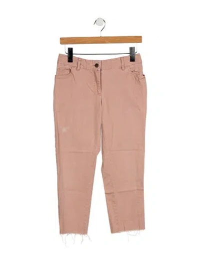 Pre-owned Hatch Mid-rise Straight Leg Jeans In Pink
