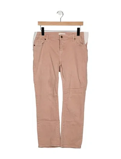 Pre-owned Hatch Mid-rise Straight Leg Jeans In Pink